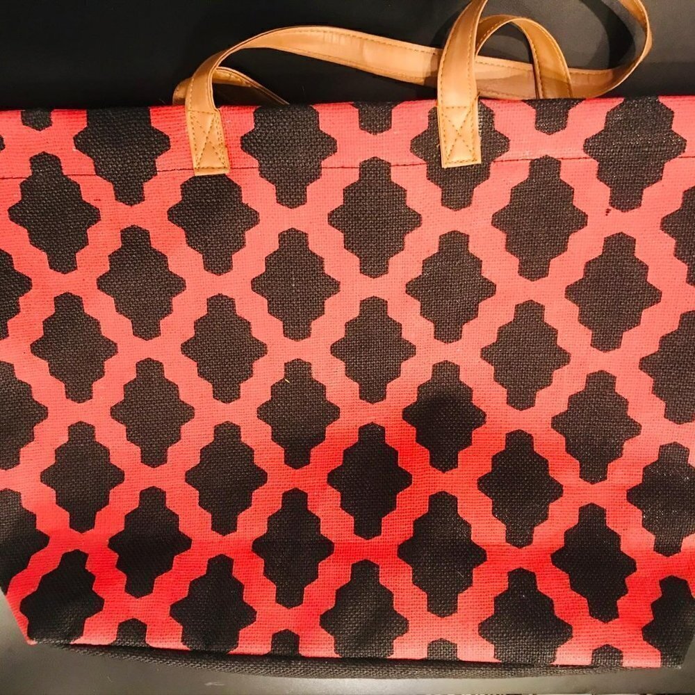 Mudpie Large Straw Handbag - image 1